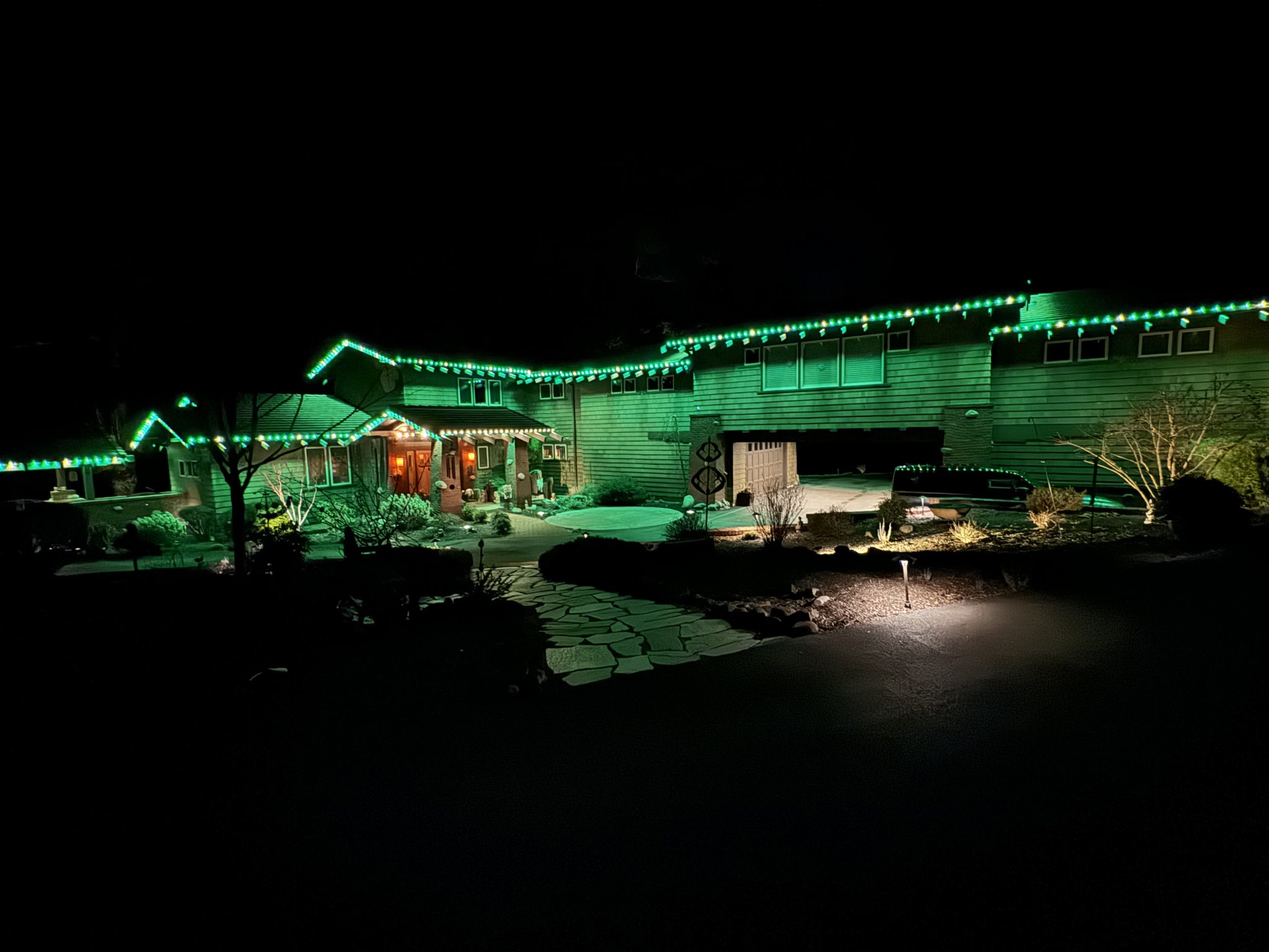 Gemstone Lights authorized installer permanent LED lighting Oregon home exterior