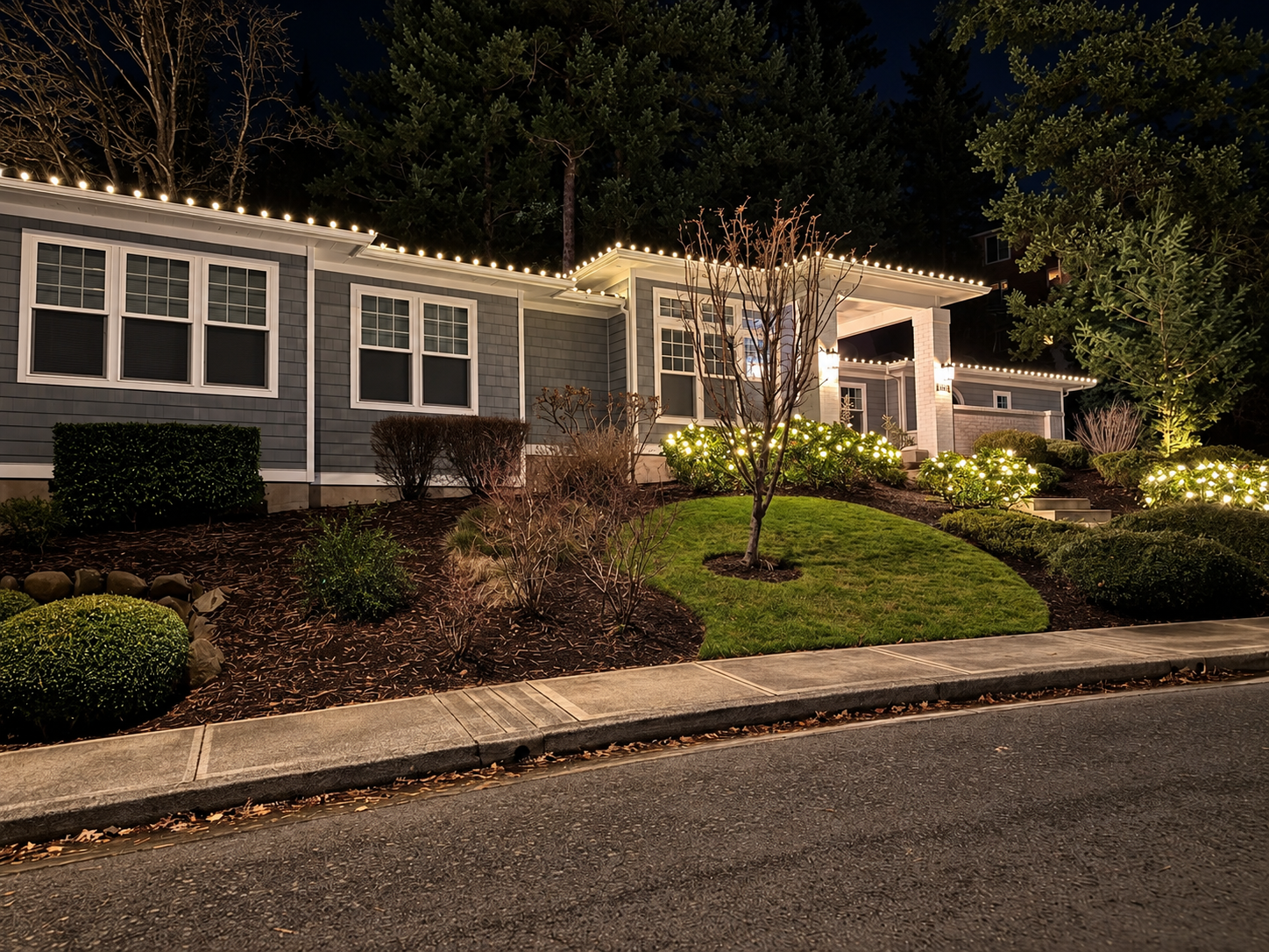 Residential holiday lighting · Bend by CLG Outdoor Lighting